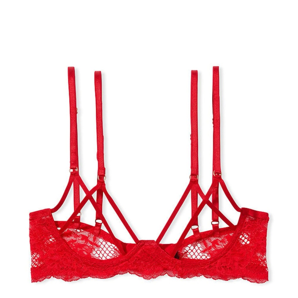 💕 Victoria's Secret Very Sexy Unlined Open Cup Underwire Cage Bra 💕